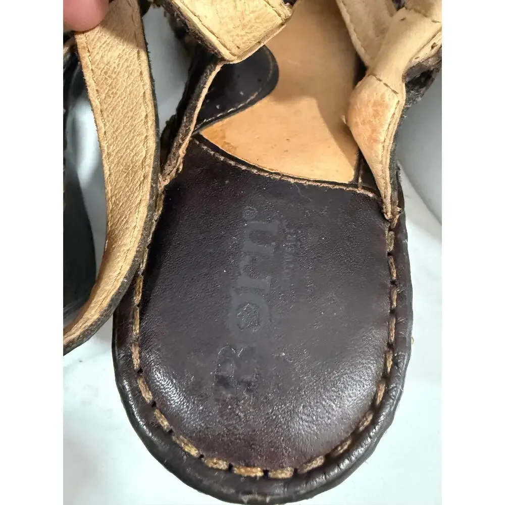 Born leather wedge